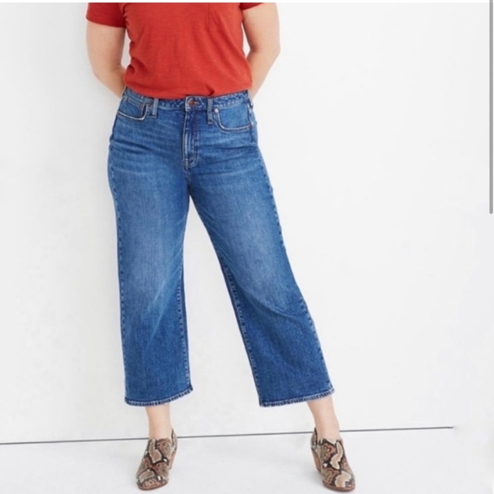 Madewell Wide Leg Crop Jeans